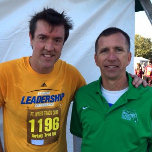 Adam with Fort Myers Track Club's Tom Murphy