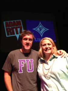 Adam with Stephanie Boyd at Furman University