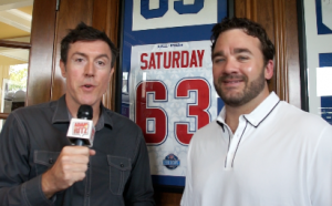 ESPN's Jeff Saturday with Adam Ritz