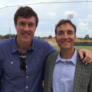 Adam with Fort Myers Miracle GM Andrew Seymour