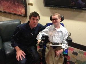 Adam Ritz with Luke Christie, MDA National Youth Spokesperson