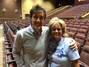 Adam Ritz with Lowell HS principal Lori Pavell