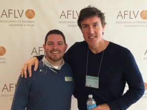 Adam with Ryan O'Rourke from the AFLV