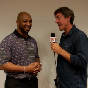 Raymond Harrison from Texas A&M Athletics with Adam Ritz