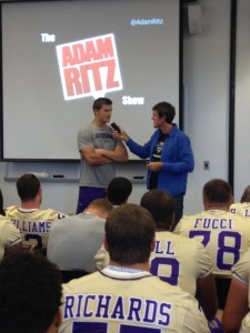 JMU Football Player Dan Brown Being Interviewed on The Adam Ritz Show