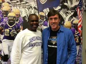 JMU Head Football Coach Everett Withers with Adam Ritz