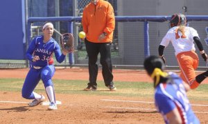 Kansas Jayhawks softball 1st base Maddie Stein