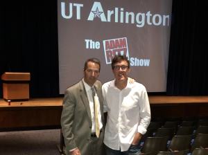 University of Texas Arlington Athletic Director Jim Baker with Adam Ritz